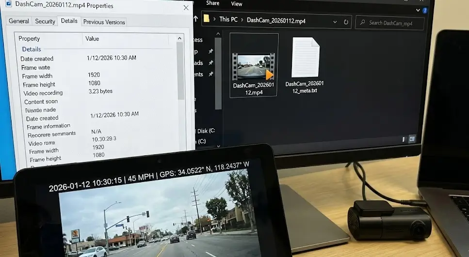 Dash Cam Metadata, in Plain English