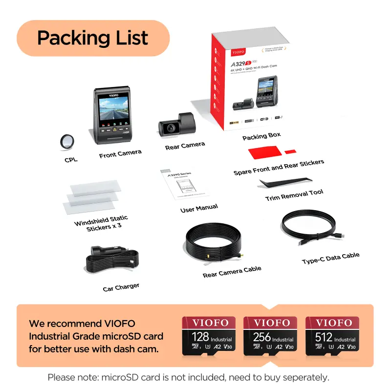 Viofo A329S 3CH Image 2