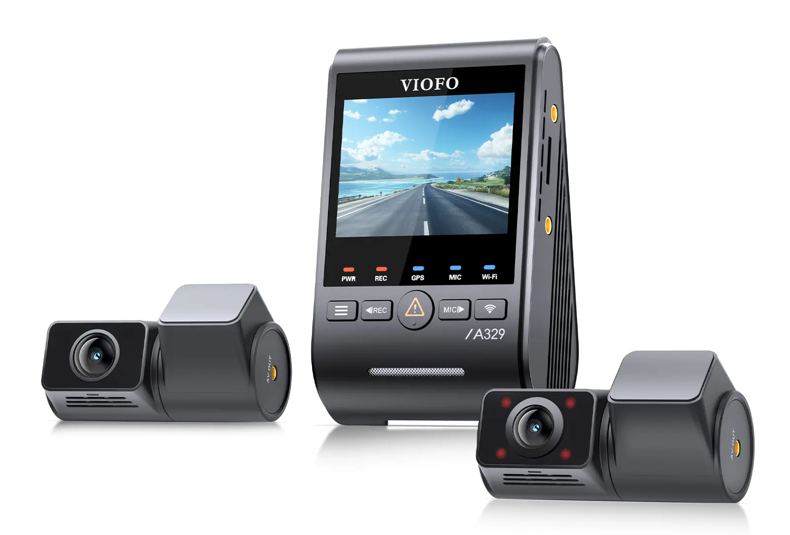 Viofo A329S 3CH + CPL Filter - Premium Triple Channel Recording