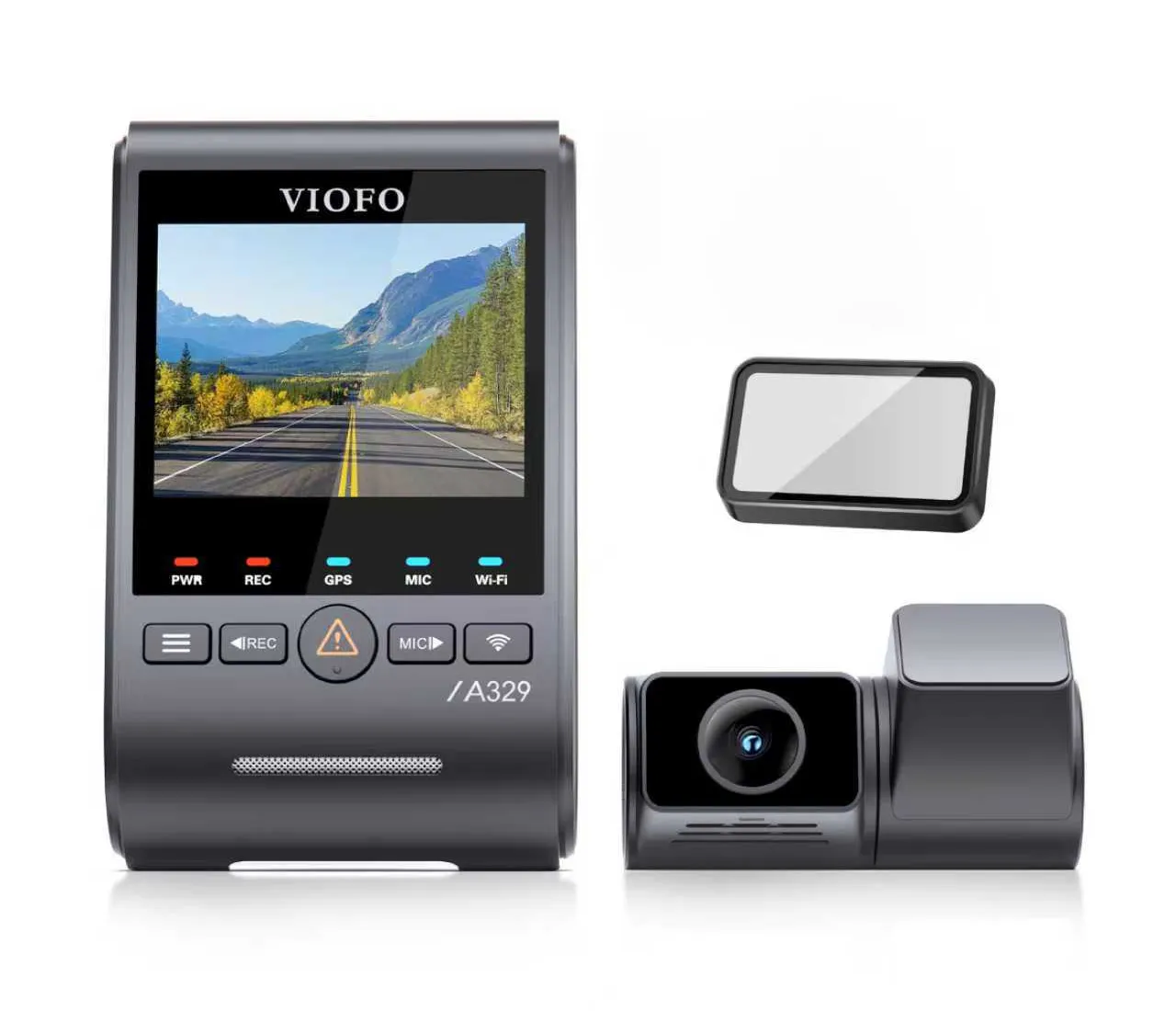 Viofo A329S 2CH + CPL Filter – Advanced Dual Channel Dash Cam
